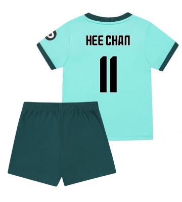 Wolves Hee-chan Hwang #11 Replik Auswärtstrikot Kinder 2025-26 Kurzarm (+ Kurze Hosen)